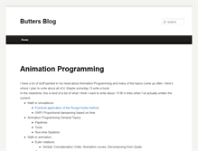 Tablet Screenshot of buttersblog.com